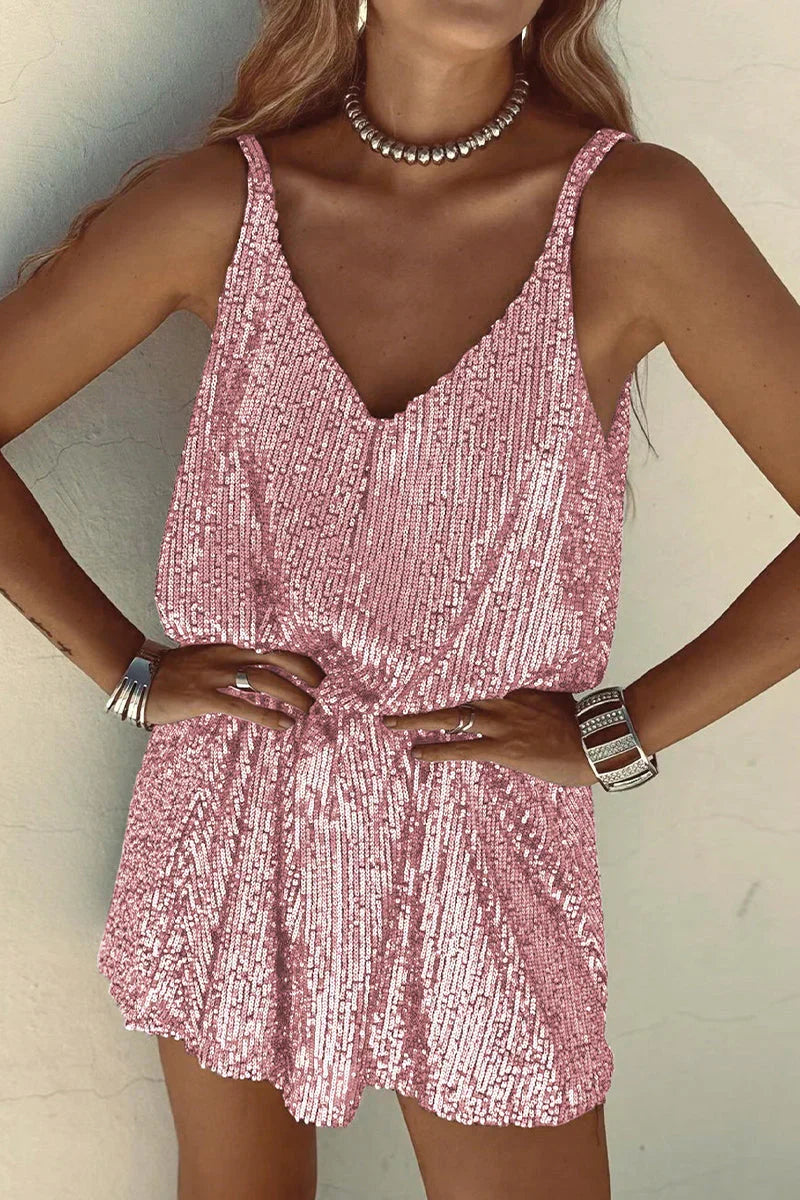 Harper | Sleeveless Sequin Sparkling Women Summer Mini Dress