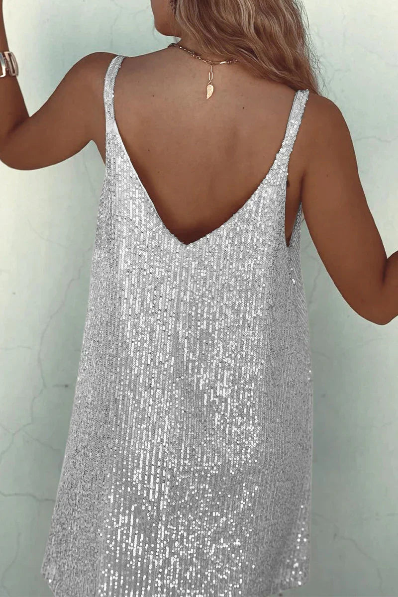 Harper | Sleeveless Sequin Sparkling Women Summer Mini Dress
