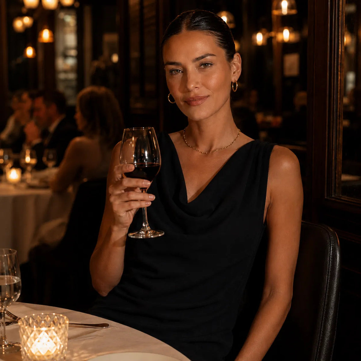 Nola | Cowl-Neck Hidden-Pocket Women Summer Mini Dress