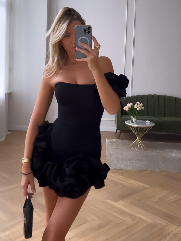 Emery | Layered Ruffle-Hem Women Summer Mini Dress