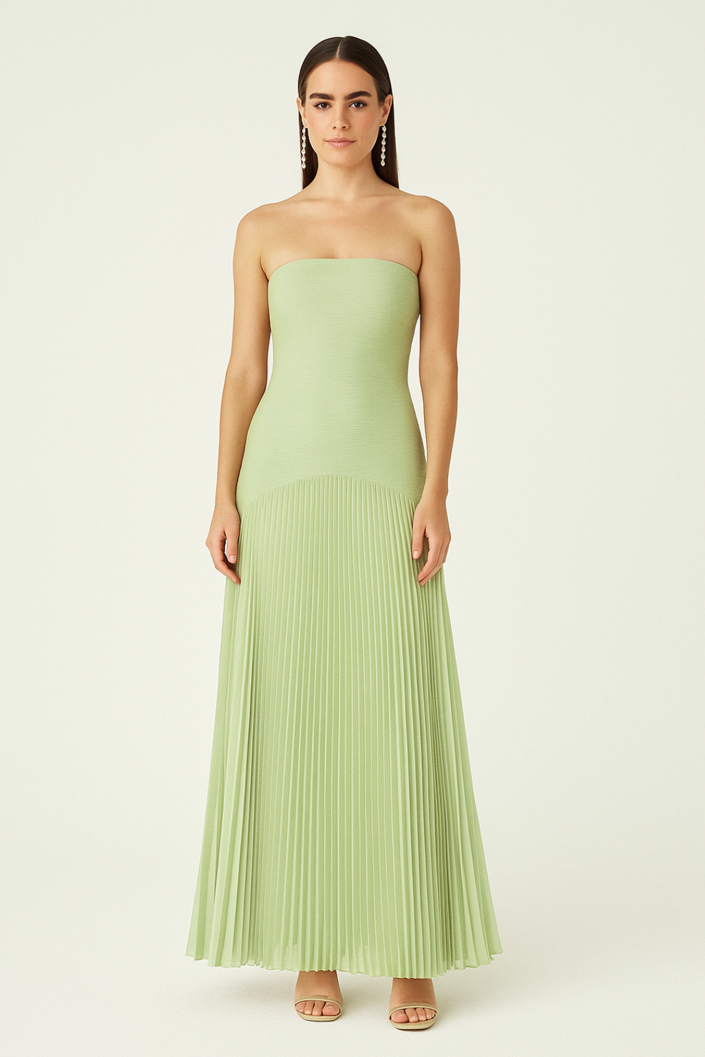 Lacey | Sleeveless Drop-Waist Women Summer Maxi Dress