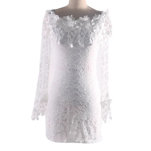 Imani | Off-Shoulder Floral Lace Women Summer Mini Dress