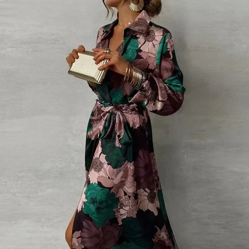 Alyssa | Belted Waist-Defining Women Summer Maxi Dress