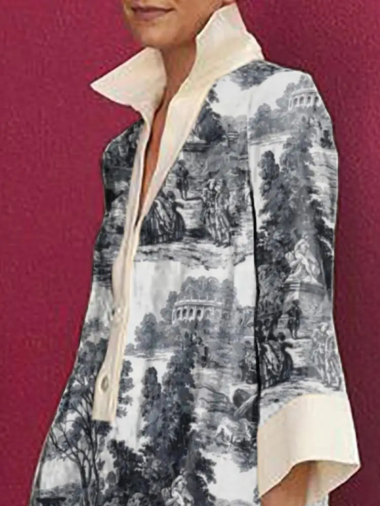 Nadia | Vintage Floral Tunic Women Summer Mini Dress