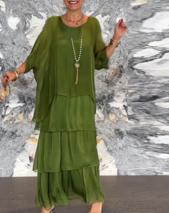 Beatrix | Boho Layered Loose-Fit Women Summer Maxi Dress