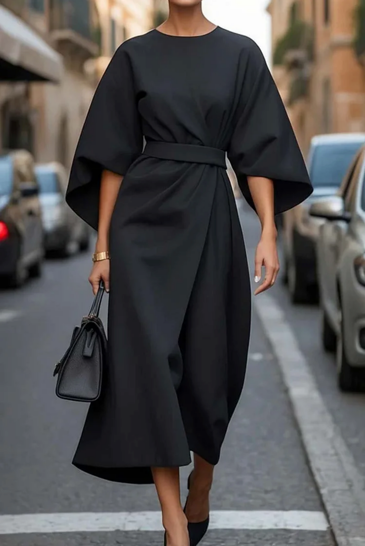 Amalia | Belted Flowy Day-to-Night Women Summer Maxi Dress