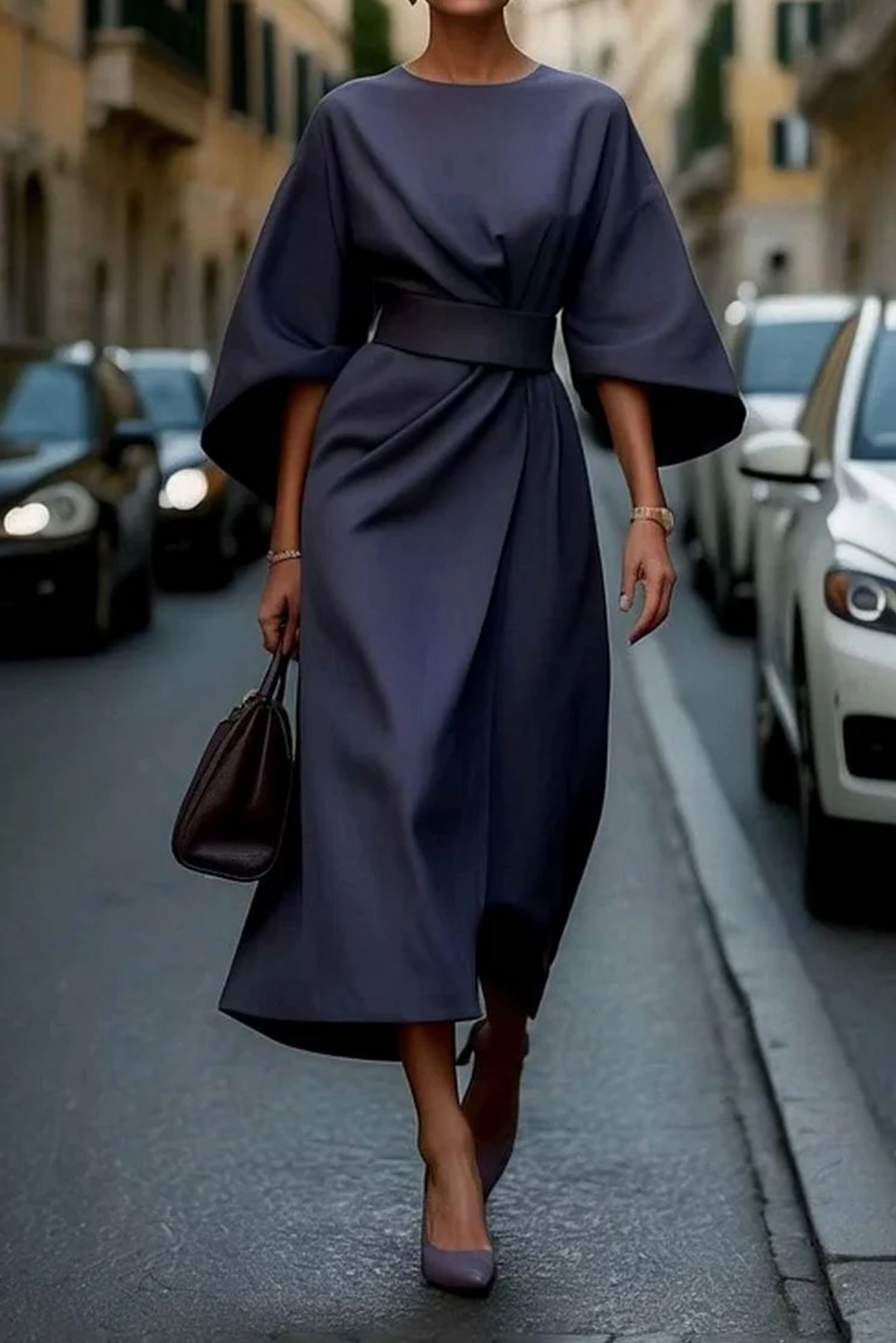 Amalia | Belted Flowy Day-to-Night Women Summer Maxi Dress