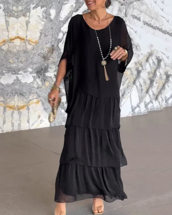 Beatrix | Boho Layered Loose-Fit Women Summer Maxi Dress