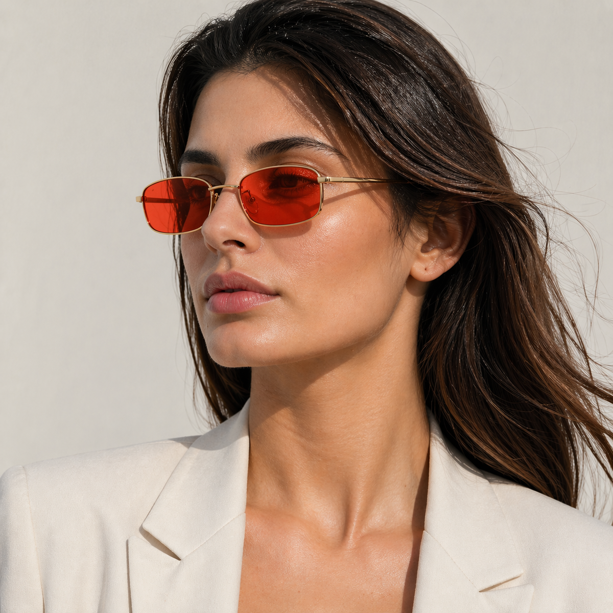 Juliette | Slim Rectangular Sunglasses
