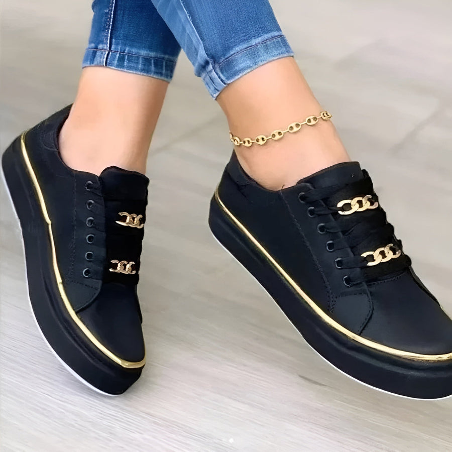 Hattie | Chic Accent-Detail Women Comfortable Sneakers