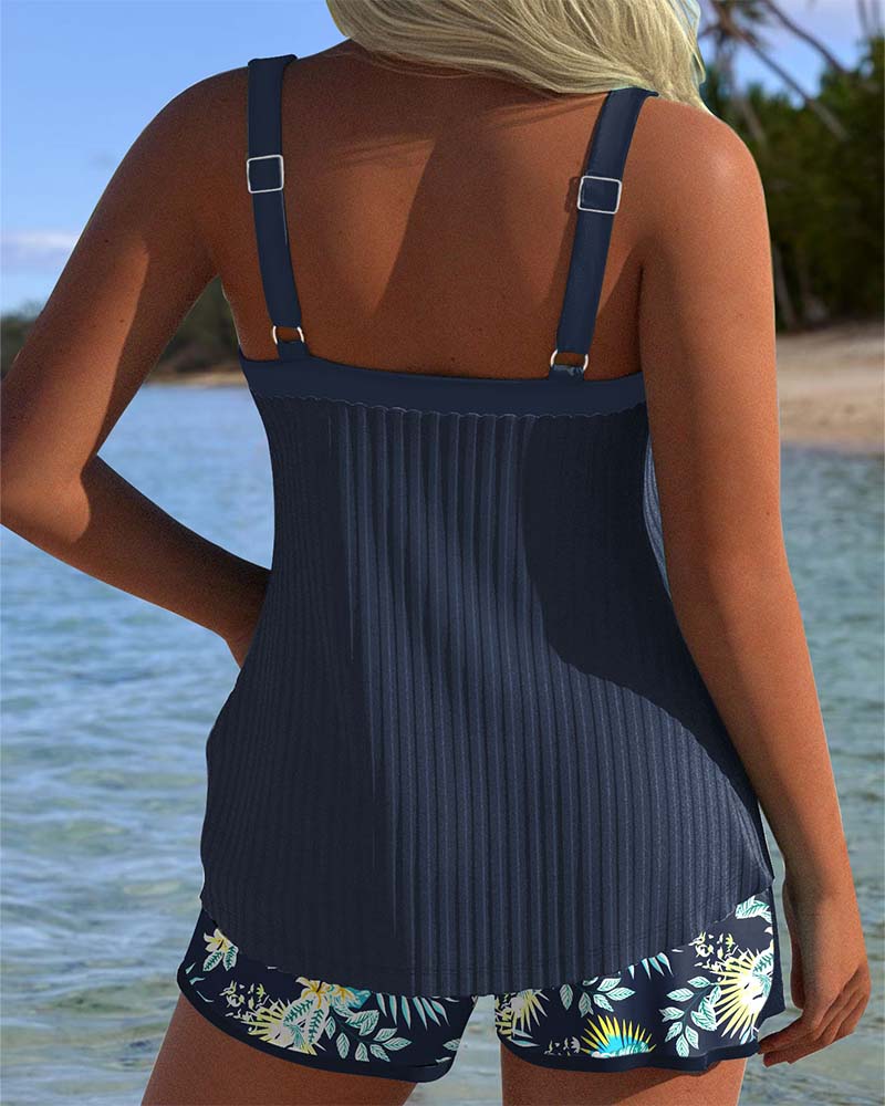 Isaline | Floral Quick-Dry Women's Tankini for Summer