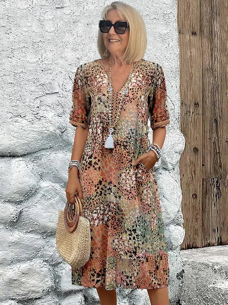 Carina | Vibrant Chic Women's Knee-Length Dress