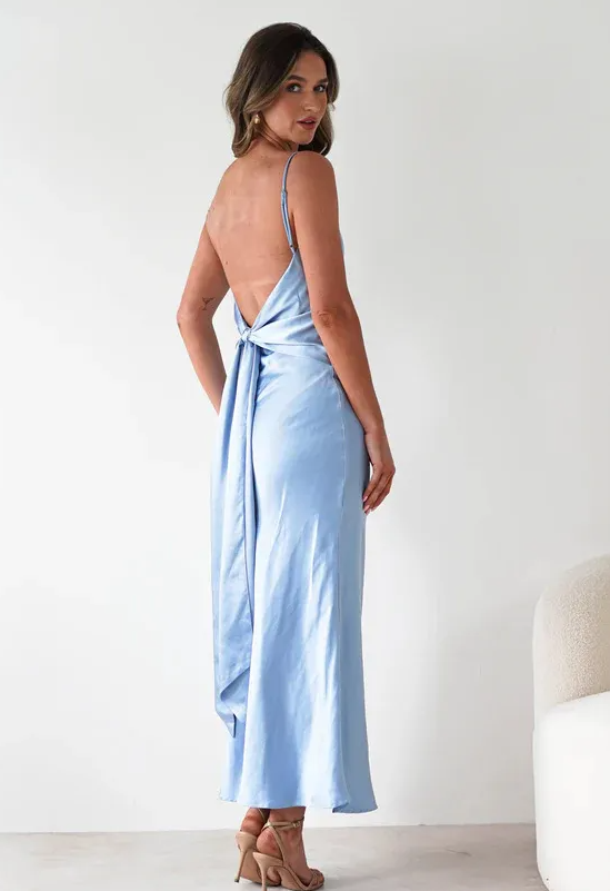 Zoey | Cowl-Neck Slip Women Summer Maxi Dress