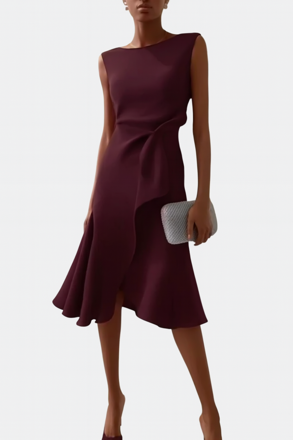 Heidi | Sleeveless Flowy Fitted-Waist Women Summer Midi Dress