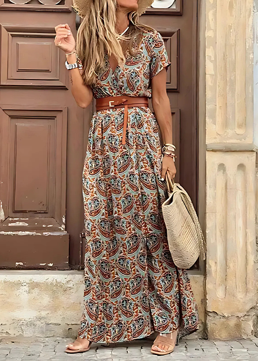 Josie | Floral Boho Side-Split Women Summer Maxi Dress