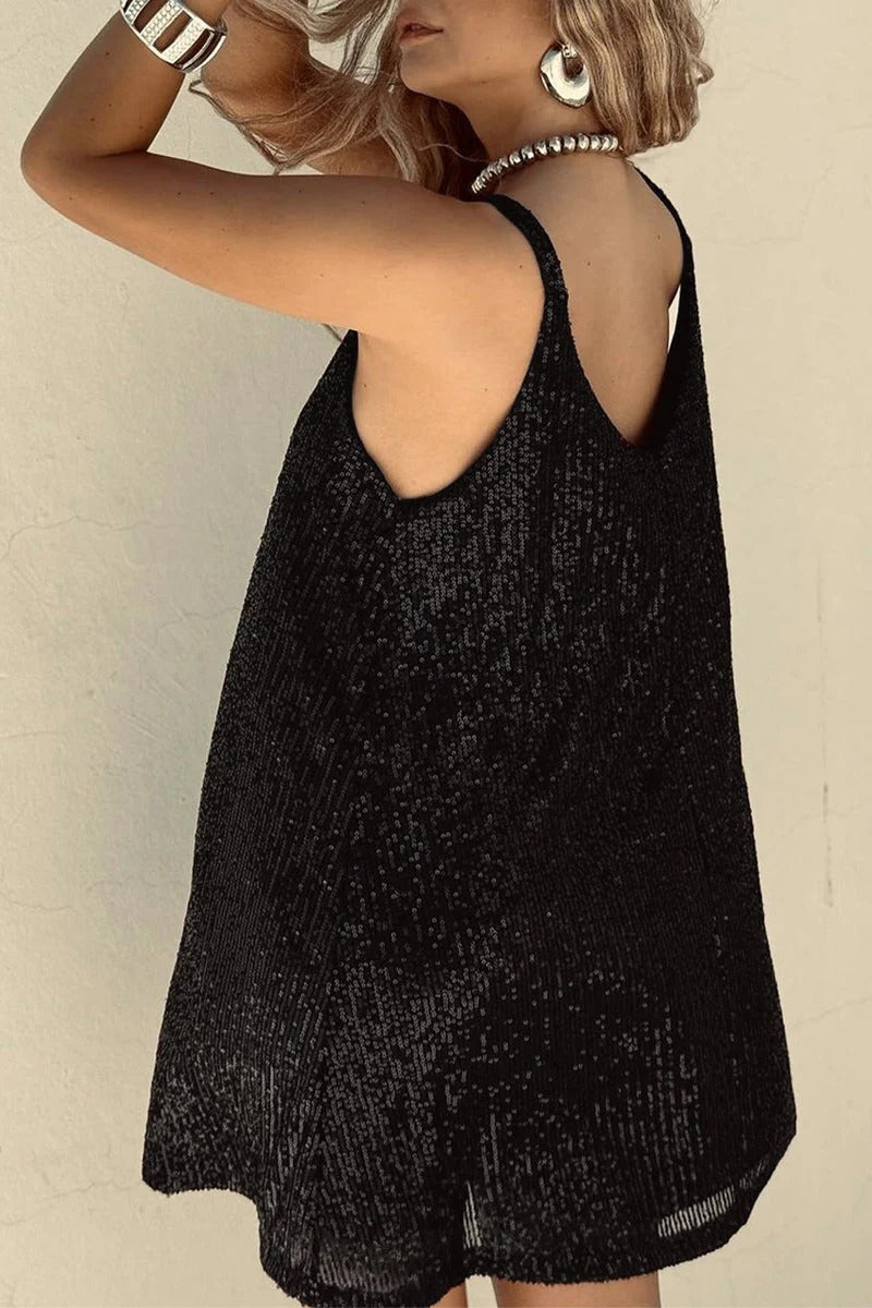 Hattie | V-Back Sequin Women Summer Mini Dress