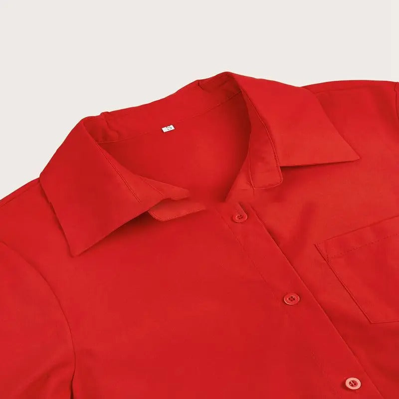 Robin | Relaxed Collared Pocket Women's Shirt Dress