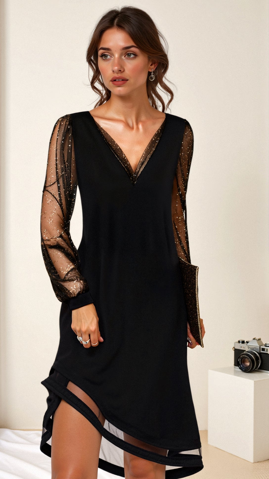 Matilda | V-Neck Classic Women's Evening Dress