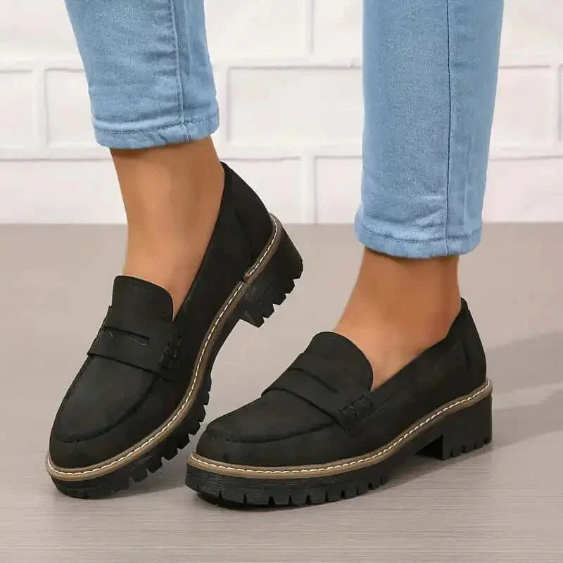 Clover | Chunky Cushioned Slip-On Women's Loafers
