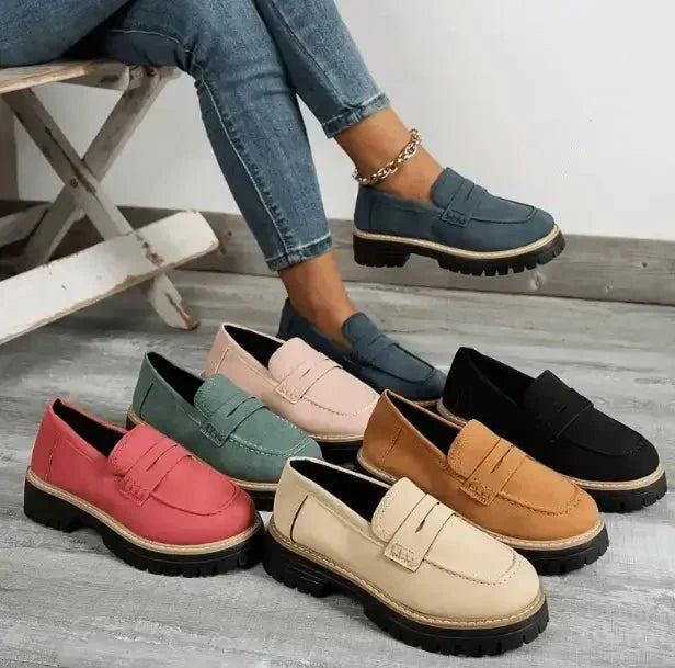 Clover | Chunky Cushioned Slip-On Women's Loafers