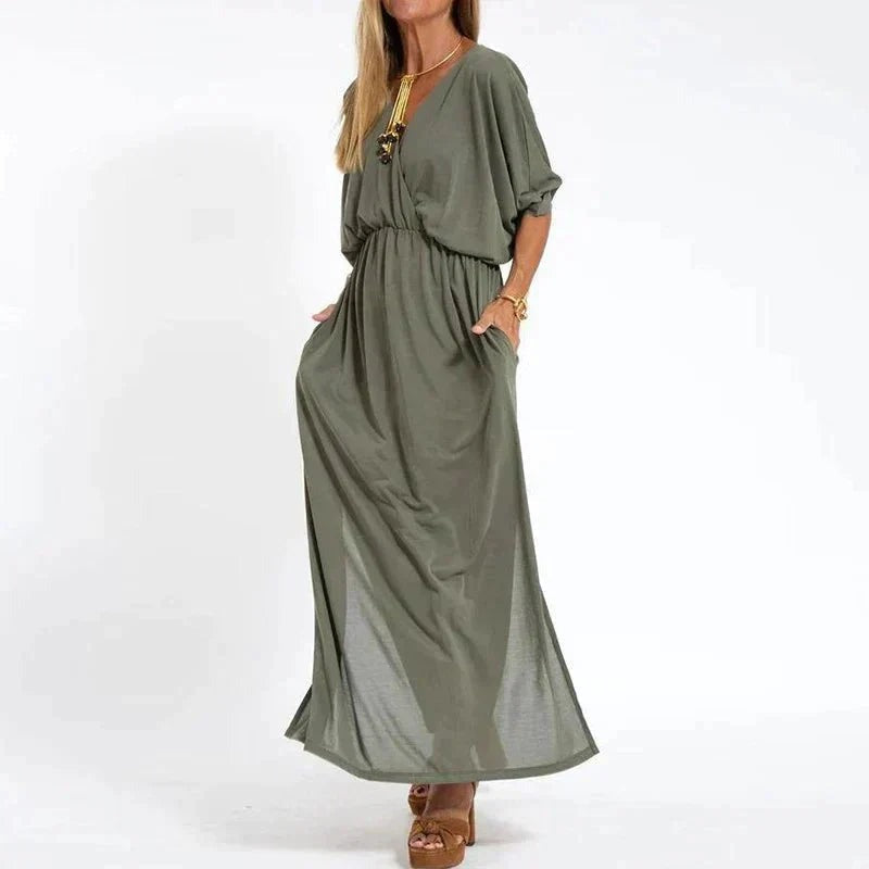 Elina | Wrap Floor-Length Maxi Women Cocktail Summer Dress