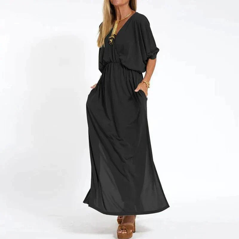 Elina | Wrap Floor-Length Maxi Women Cocktail Summer Dress