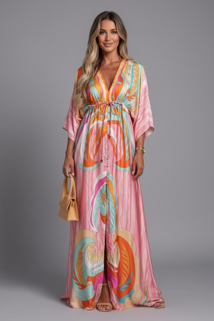 Lily | Kaftan Flowing Maxi Women Cocktail Summer Dress