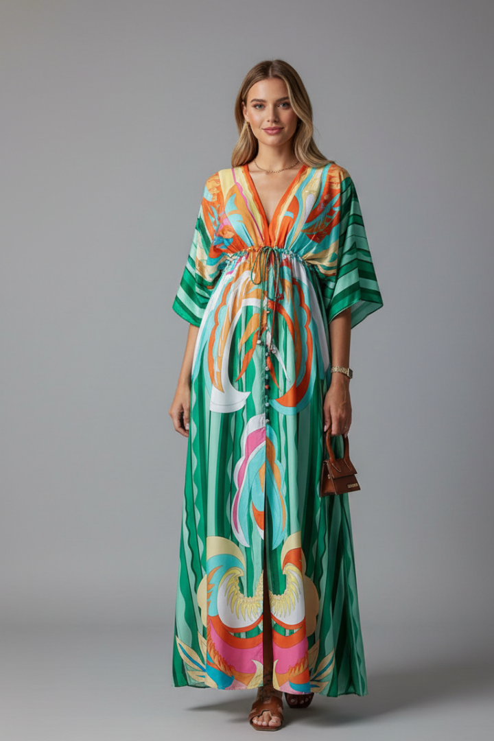 Lily | Kaftan Flowing Maxi Women Cocktail Summer Dress