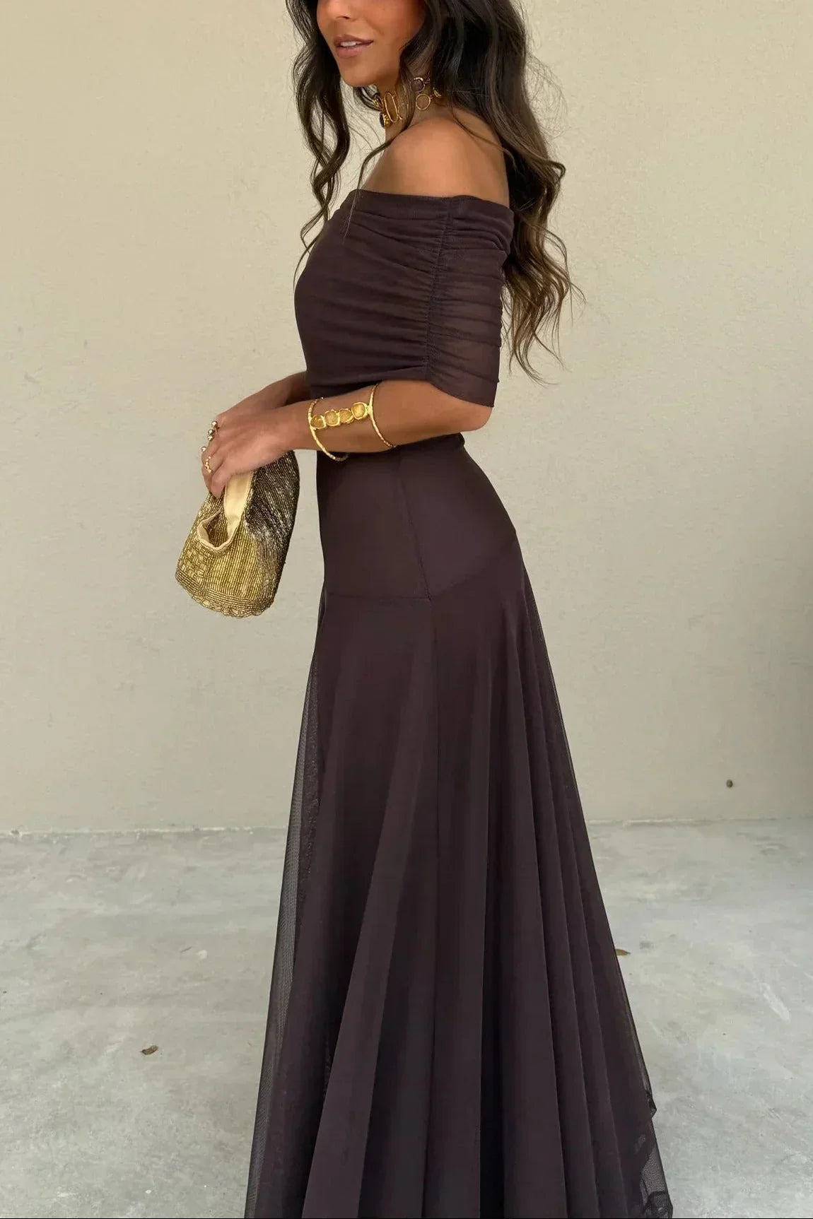 Natalie | Pleated One-Shoulder Breathable Women Summer Maxi Dress