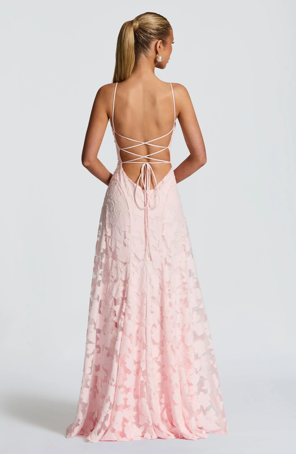 Adelaide | Lace Backless Lace-Up Women Summer Maxi Dress