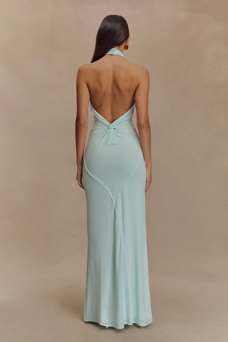Melanie | Halter Open-Back Fitted Women Summer Maxi Dress