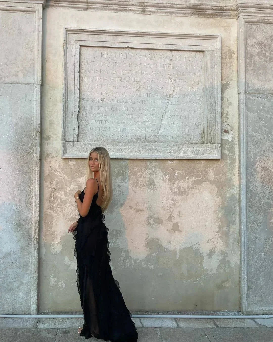 Autumn | Cascading Ruffle Evening Women Summer Maxi Dress
