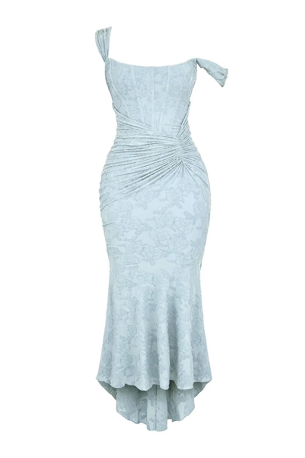 Sandra | Ruched Mermaid Square-Neck Women Summer Maxi Dress