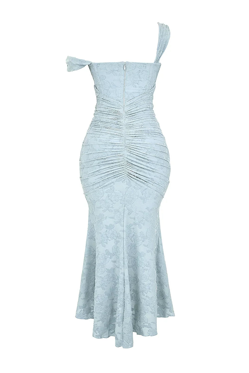Sandra | Ruched Mermaid Square-Neck Women Summer Maxi Dress