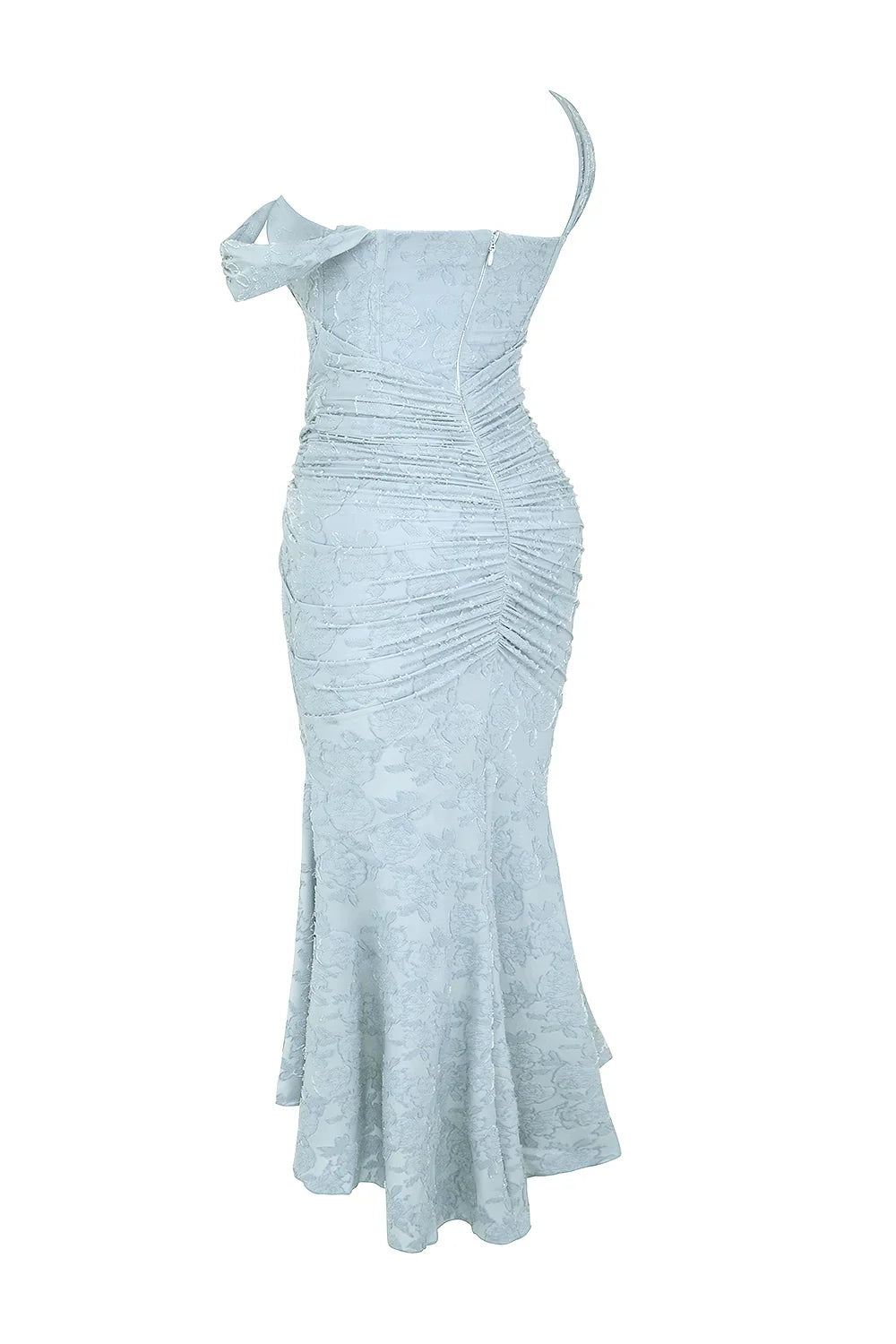 Sandra | Ruched Mermaid Square-Neck Women Summer Maxi Dress