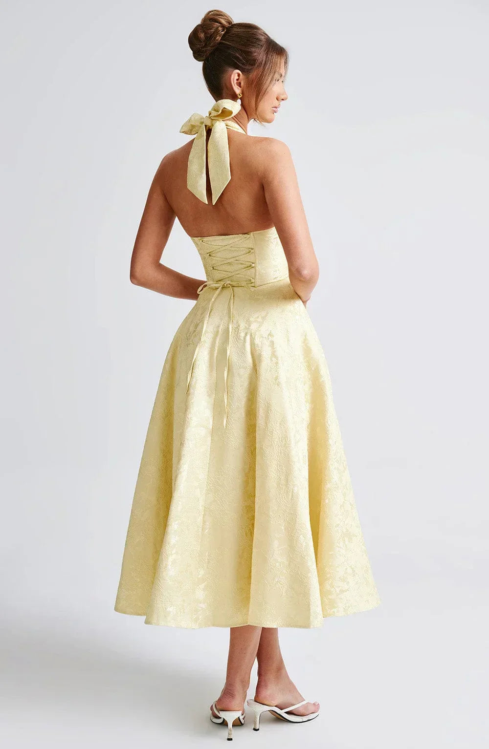 Anais | Halter Fit-and-Flare Women Summer Midi Dress