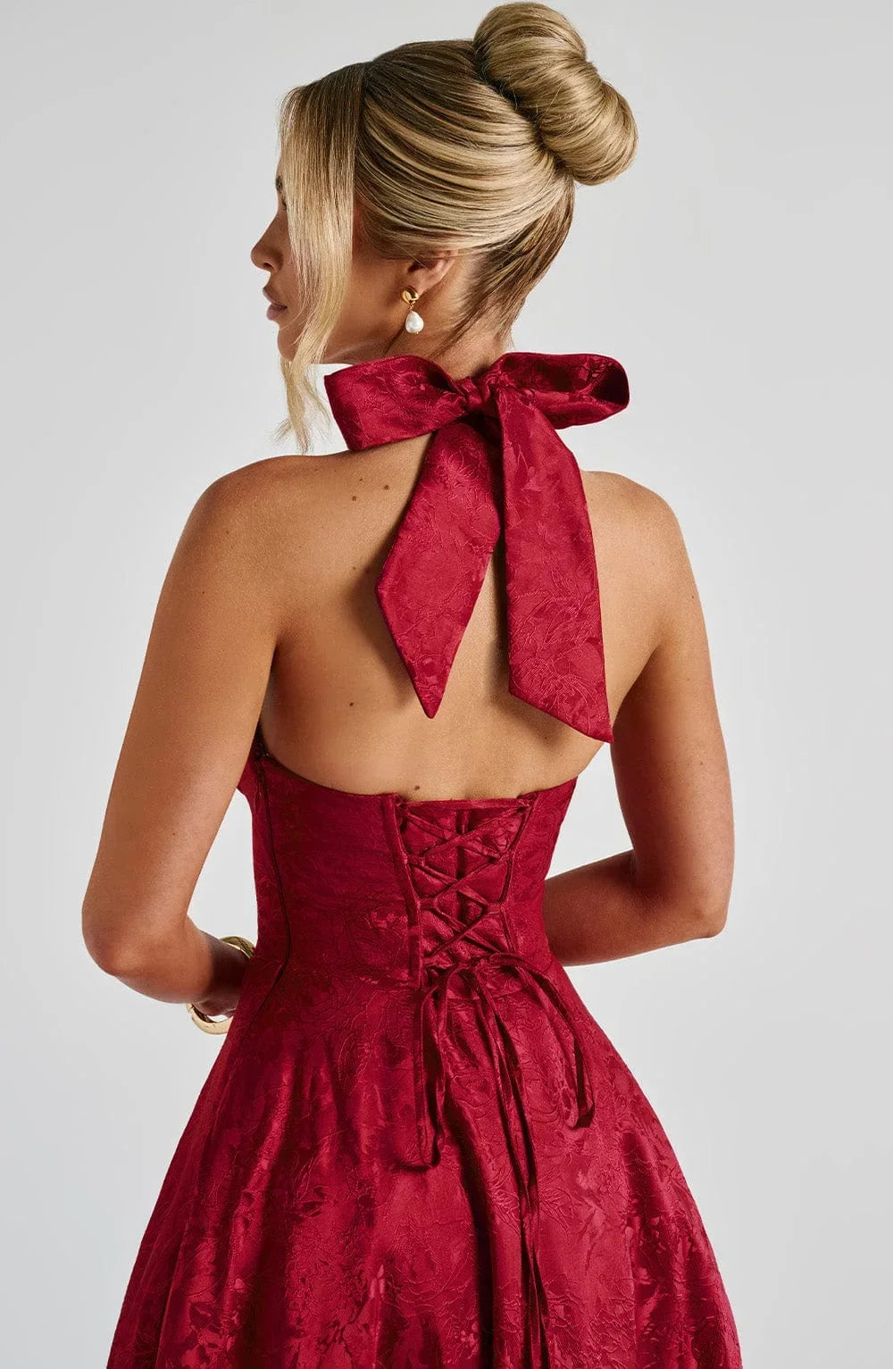 Anais | Halter Fit-and-Flare Women Summer Midi Dress