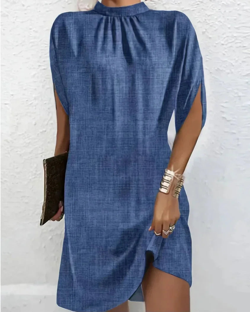 Lainey | Loose Draped Asymmetric Women Summer Mini Dress