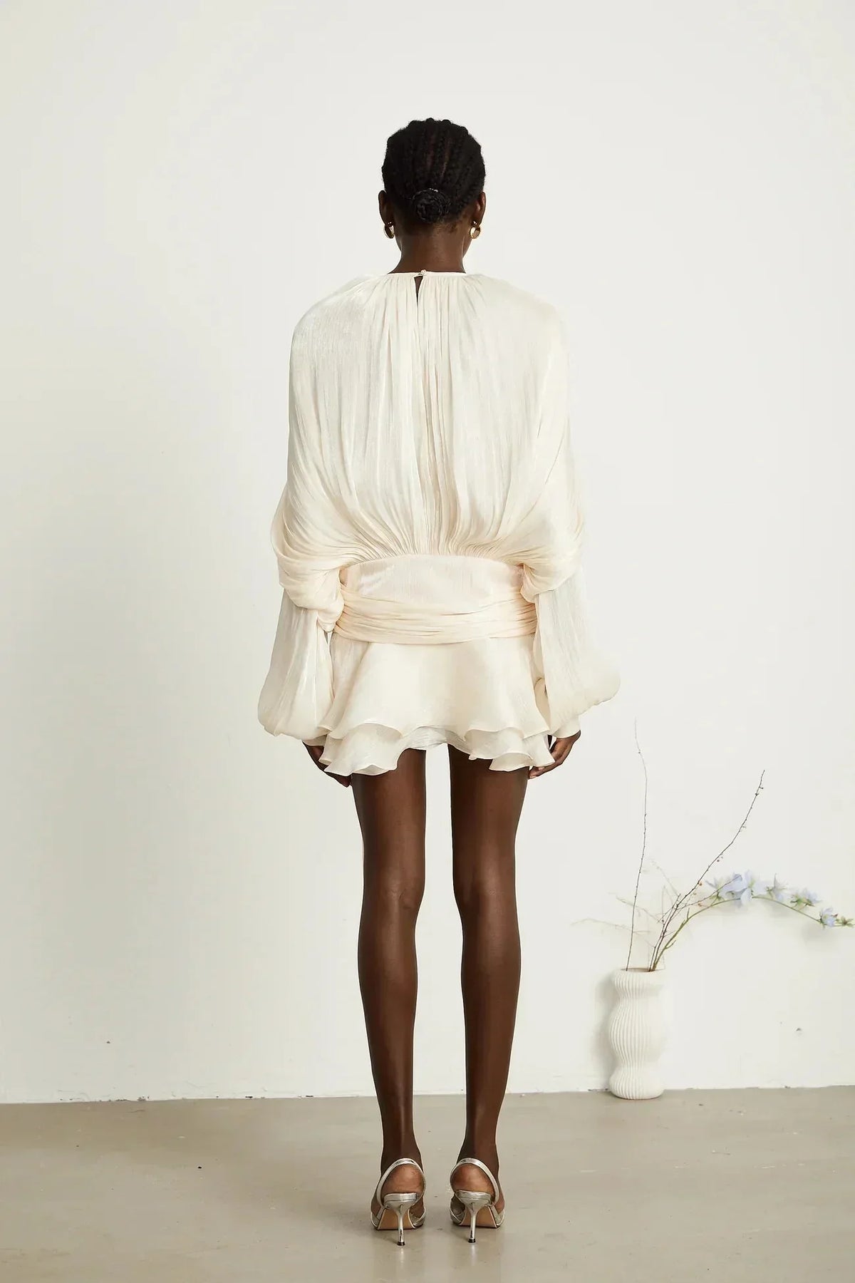 Missy | Draped Long-Sleeve Women Summer Mini Dress