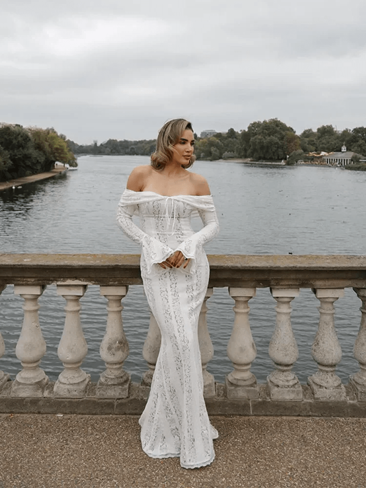 Simone | Boho Lace Off-Shoulder Women Summer Maxi Dress