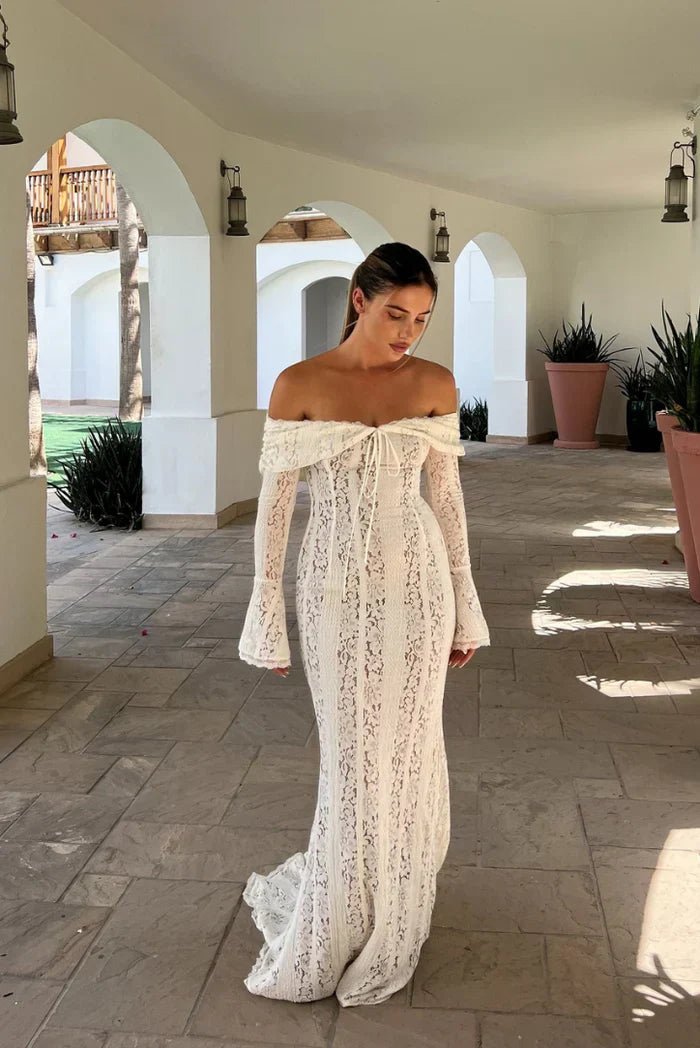 Simone | Boho Lace Off-Shoulder Women Summer Maxi Dress