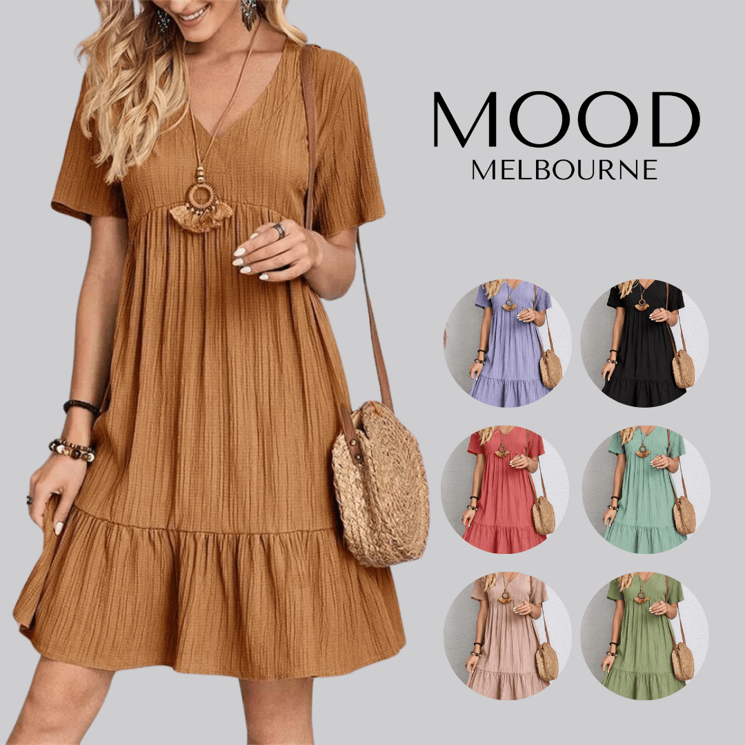 Andie | Retro Tummy-Control V-Neck Women's Dress