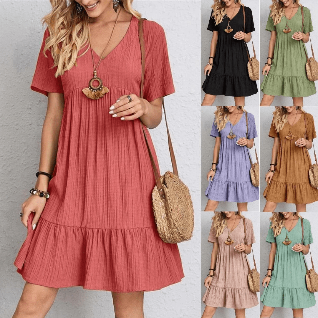 Andie | Retro Tummy-Control V-Neck Women's Dress