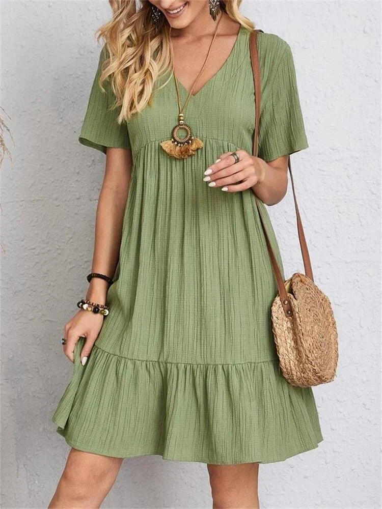 Andie | Retro Tummy-Control V-Neck Women's Dress