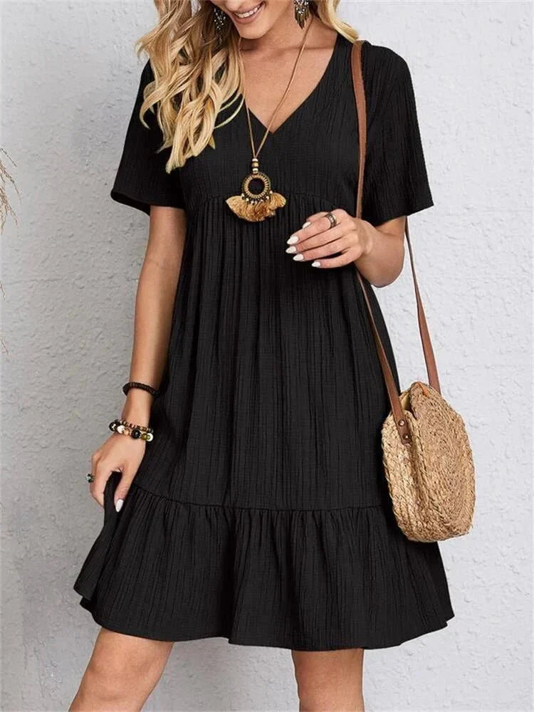 Andie | Retro Tummy-Control V-Neck Women's Dress
