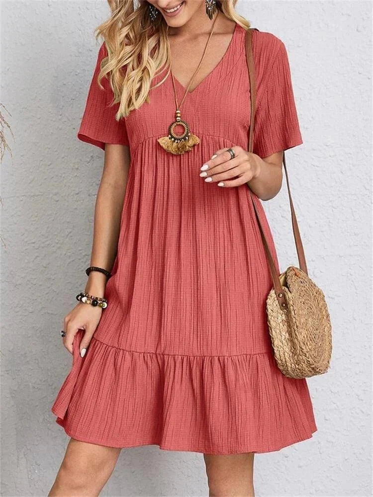 Andie | Retro Tummy-Control V-Neck Women's Dress