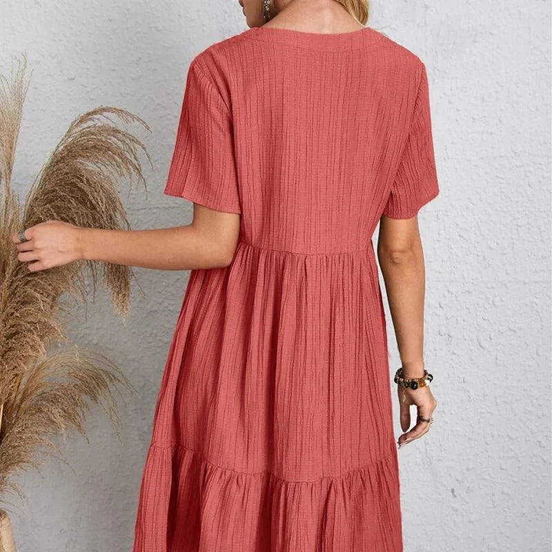 Andie | Retro Tummy-Control V-Neck Women's Dress
