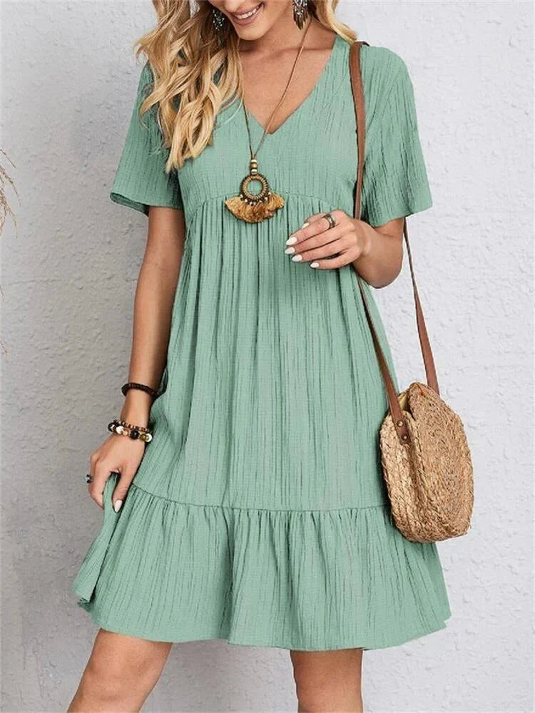 Andie | Retro Tummy-Control V-Neck Women's Dress