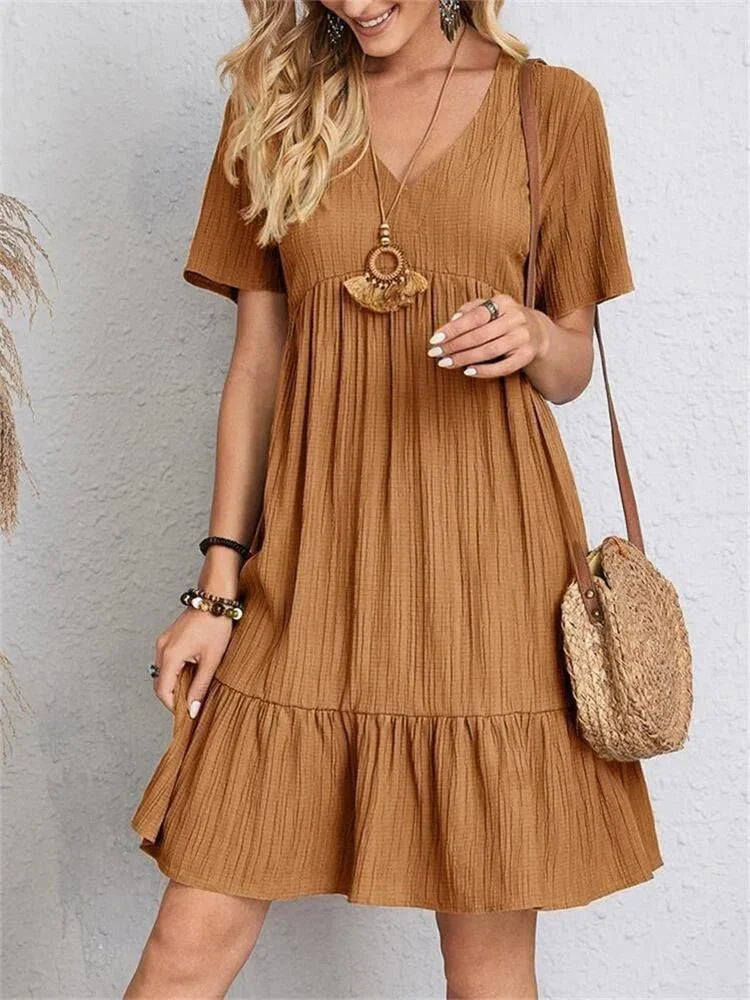 Andie | Retro Tummy-Control V-Neck Women's Dress