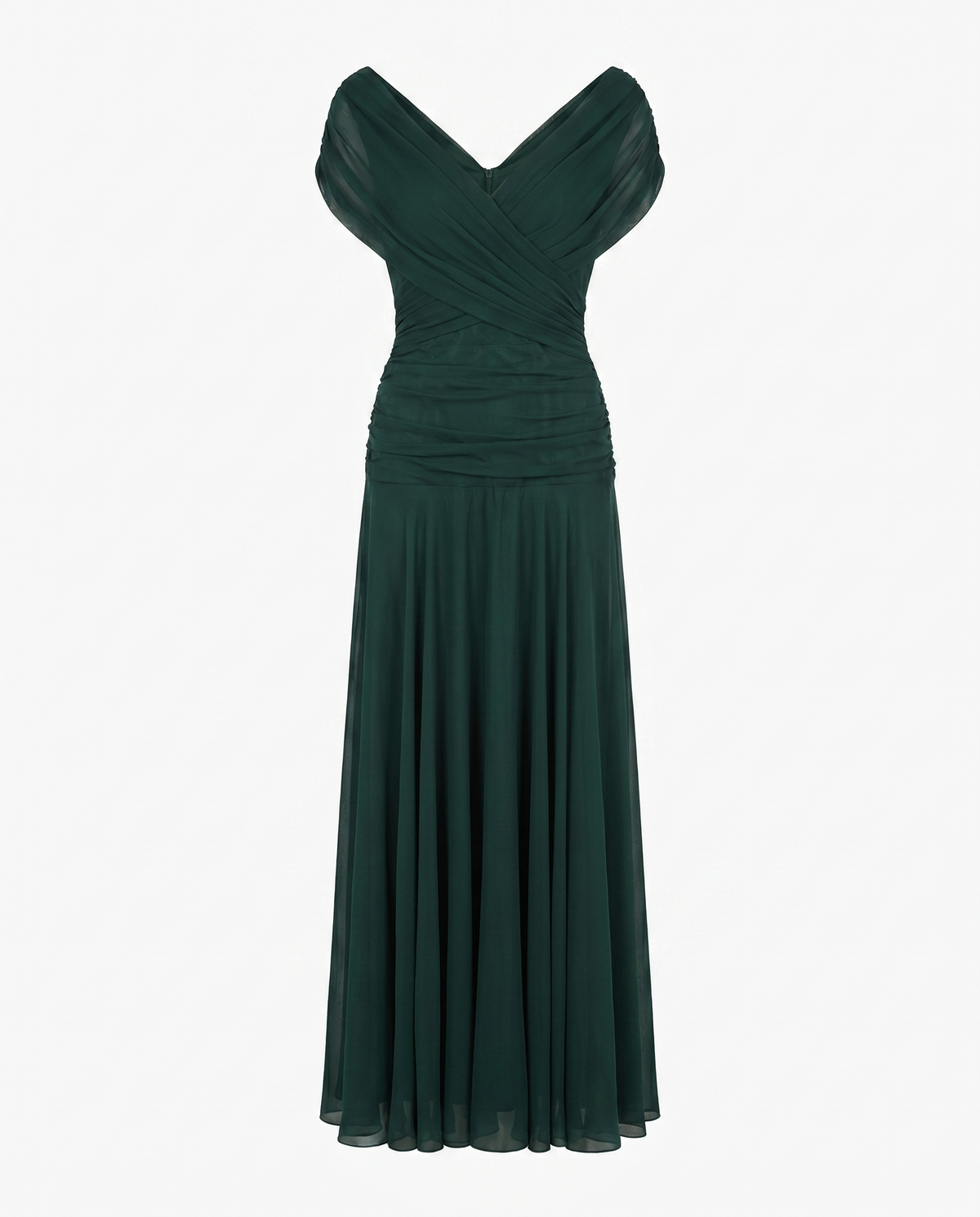 Lisa | Off-Shoulder Chiffon Gown Women Summer Maxi Dress